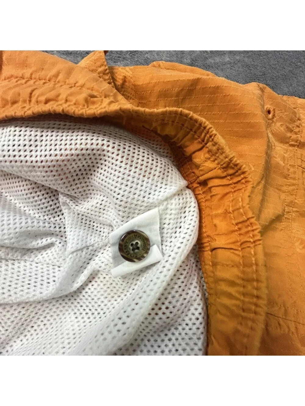 Tommy Bahama Men’s XL Orange Palm Tree Swim Trunks Cargo Board Shorts